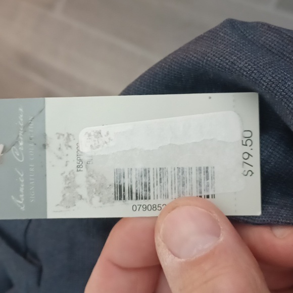 Daniel Cremieux 36x32 Blue Pleated Dress Pants - Picture 4 of 5